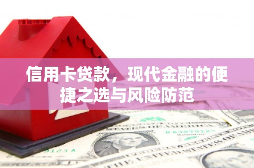 芦淞信用卡贷款，现代金融的便捷之选与风险防范