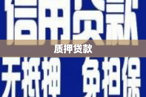 岑巩质押贷款