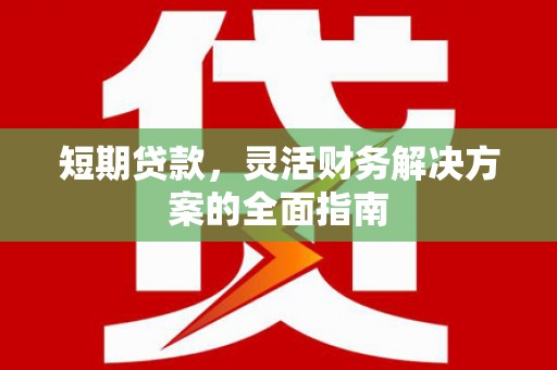 雄安新区短期贷款，灵活财务解决方案的全面指南