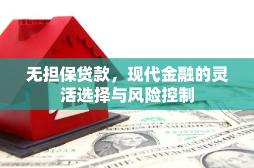 任城无担保贷款，现代金融的灵活选择与风险控制