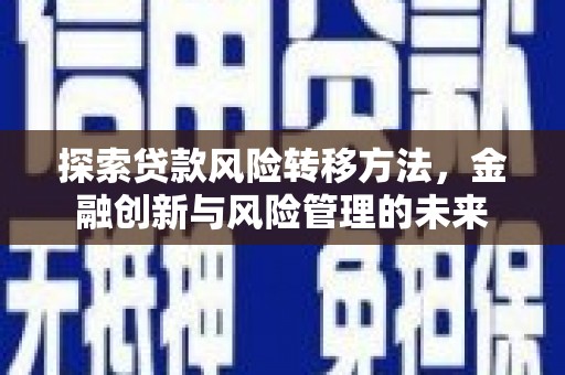 伊宁探索贷款风险转移方法，金融创新与风险管理的未来