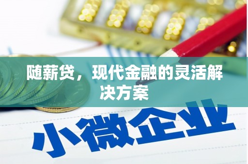 梧州随薪贷，现代金融的灵活解决方案