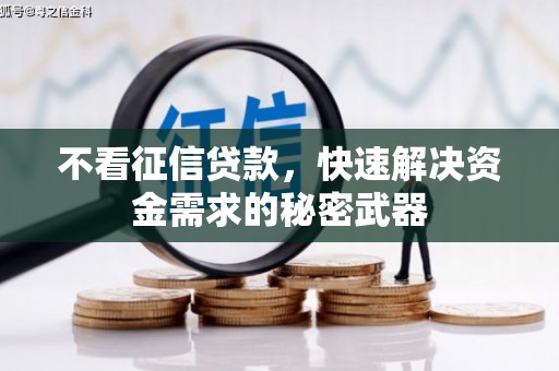 赤坎不看征信贷款，快速解决资金需求的秘密武器