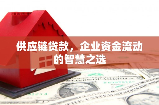 四会供应链贷款，企业资金流动的智慧之选