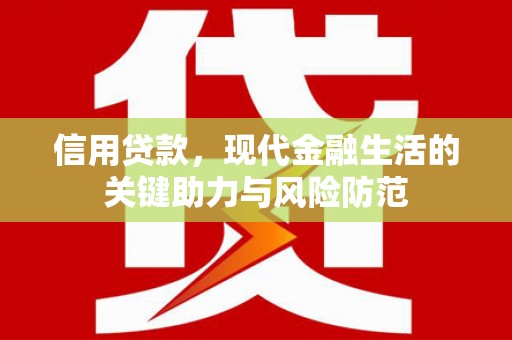 荥经信用贷款，现代金融生活的关键助力与风险防范