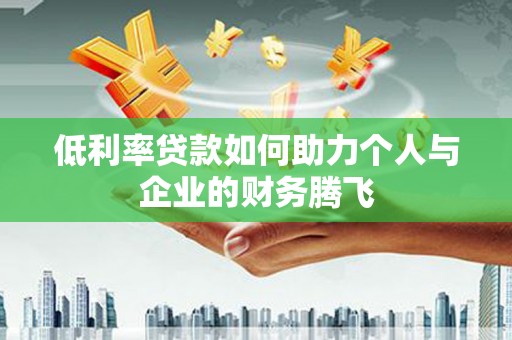 乐都低利率贷款如何助力个人与企业的财务腾飞