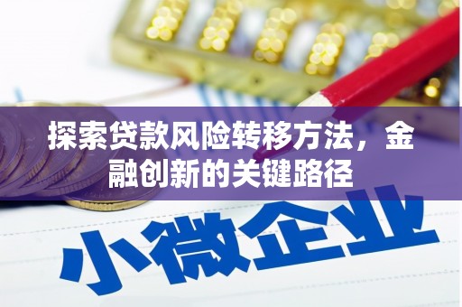 盈江探索贷款风险转移方法，金融创新的关键路径