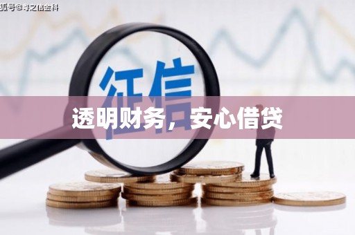 丰县透明财务，安心借贷